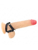 kink - leather penis ring with pressure closure 39 x 1 cm