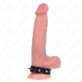 Cockring Kink Couro com Fecho de Pressão e Forro Vermelho