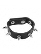 Kink - leather penis ring with pressure closure red lining 21 x 1.5 cm
