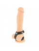 kink - adjustable double leather penis ring
