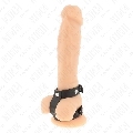 kink - adjustable double leather penis ring