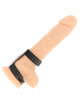 kink - adjustable double leather penis ring