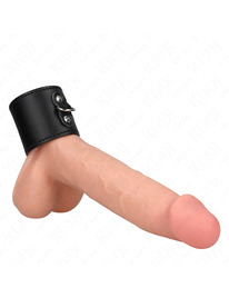 kink - anillo pene cuero con cierre a presiÓn 18 x 5 cm