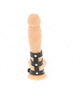 kink - triple leather penis ring with pressure closure