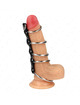kink - 5 metal penis rings 3.2 cm to 5 cm connected by leather