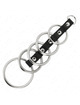 kink - 5 metal penis rings 3.2 cm to 5 cm connected by leather