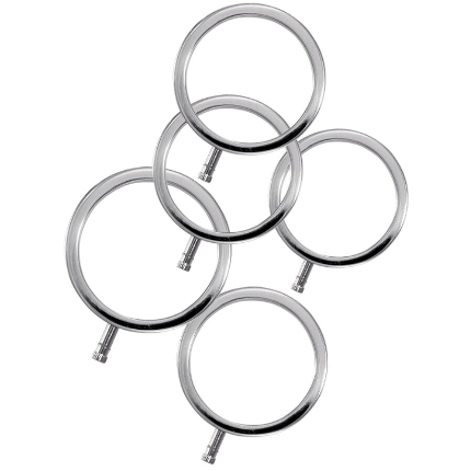 electrastim - electrarings metal penis rings pack of 5