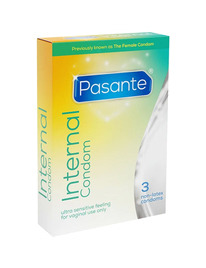 pasante - internal condom non-latex 3 units
