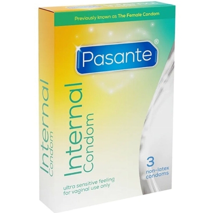 pasante - internal condom non-latex 3 units