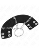 kink - penis ring 4 cm chain 7 cm metal with leather belt