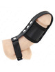 kink - leather penis cage ring with adjustable coated ball divider strap