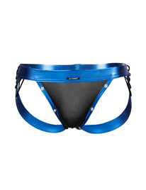 Jockstrap Cut4men Desire Couro Azul Plus Size