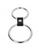 Cockring Kink Duplo Metal e Couro 1