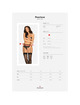 obsessive - pearlove garter belt black xs/s