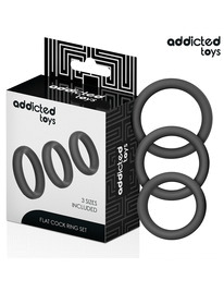 addicted toys - set of flat silicone rings