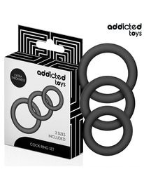 addicted toys - set de anillos silicona modelo 1