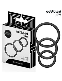 addicted toys - set de anillos silicona modelo 2
