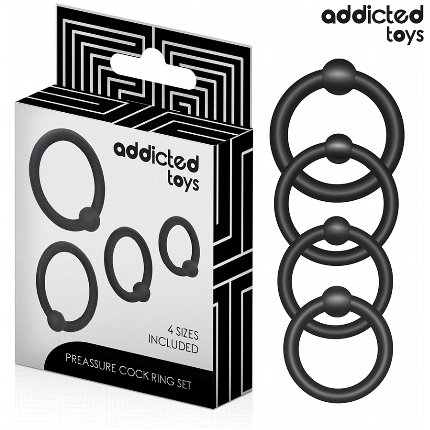 addicted toys - set of pressure silicone rings