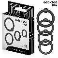 addicted toys - set of pressure silicone rings