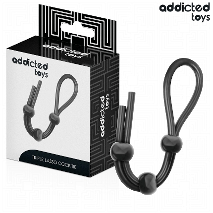 addicted toys - silicone rope for the triple loop penis