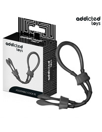 Cockring Addicted Toys Gravata Ajustável Preto