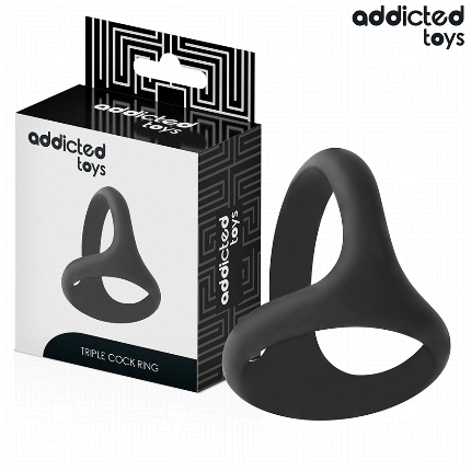 addicted toys - thick triple penis ring