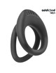 Cockring Addicted Toys Duplo com Textura Preto