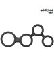 Cockring Addicted Toys com Divisão de Testículos Preto