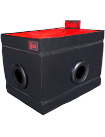secret dome - kink club la niche cabina negro rojo