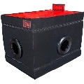 Cabine Íntima Secret Dome Kink Club Preto e Vermelho