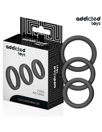addicted toys - set of flat silicone rings