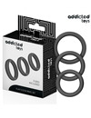 addicted toys - conjunto de anÉis planos de silicone