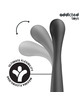 addicted toys - masajeador anal doble silicona 22,5 cm