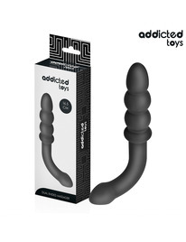 Plug Anal Addicted Toys Duplo Preto 16,5 cm