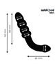 Plug Anal Addicted Toys Duplo Preto 16,5 cm