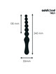 addicted toys - masajeador anal doble silicona 24 cm
