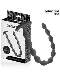 addicted toys - rosario anal 27 cm extra largo silicona