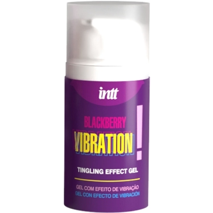 intt releases - gel vibrante lÍquido sabor amora 15 ml