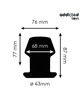 Plug Anal Oco Addicted Toys Extreme 8,7 cm