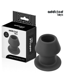 addicted toys - plug anal hueco extrem silicona talla s 7,5 cm
