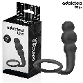 addicted toys - anal plug with ring silicone model 1