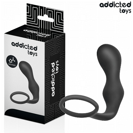 addicted toys - anal plug with ring silicone model 3