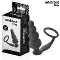 addicted toys - anal plug with ring silicone model 5