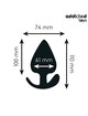 Addicted toys - anal plug silicone size xxl 11 cm