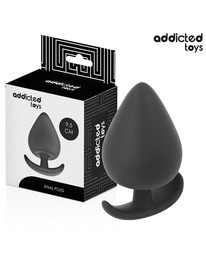 addicted toys - plug anal silicona talla xl 9.5 cm