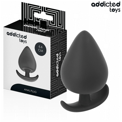 addicted toys - anal plug silicone size m 6.6 cm