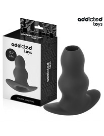 addicted toys - plug anal hueco silicona talla xxl 15,2 cm