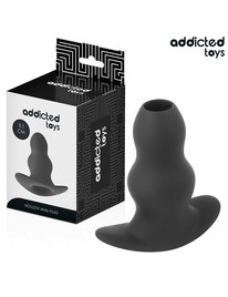 addicted toys - plug anal hueco silicona talla l 11.1 cm