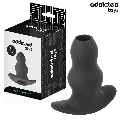 addicted toys - hollow anal plug silicone size l 11.1 cm