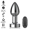 intense - anal plug 10 vibrations metal with remote control s